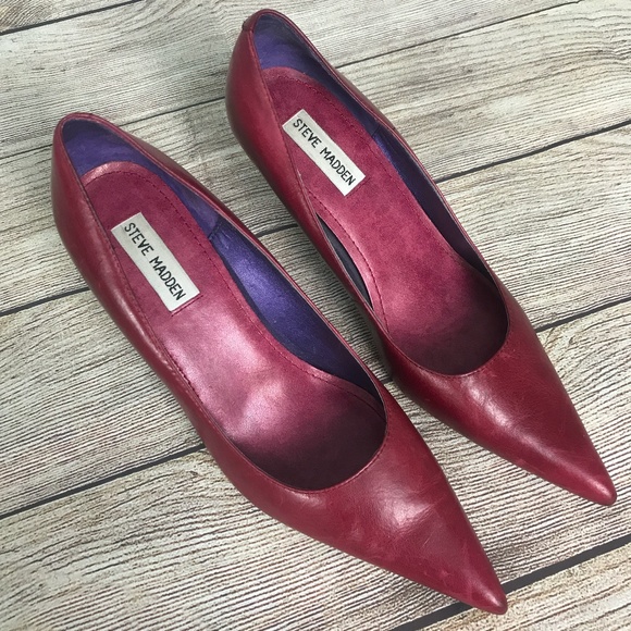 Steve Madden Shoes - Steve Madden Pink Pointed  Leather Pump